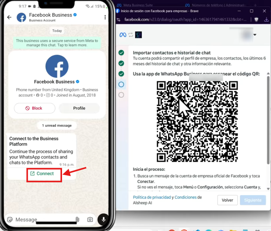 Código QR para vincular